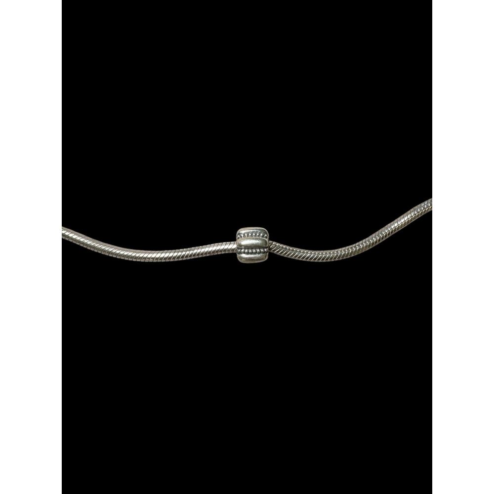 Authentic Pandora‎ ribbed barrel sterling 925 silver clip charm